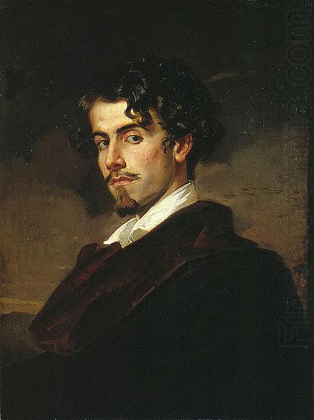 portrait of Gustavo Adolfo Becquer, Valeriano Dominguez Becquer Bastida